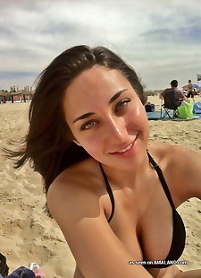  xxx pics Random amateur beach babes show off, beach , bikini 