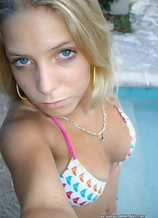 xxx photos Compilation de un Amateur adolescent posant, bikini , outdoor 