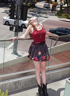  xxx pics Jordyn briese is a lovely trojan -, outdoor , solo  skirt